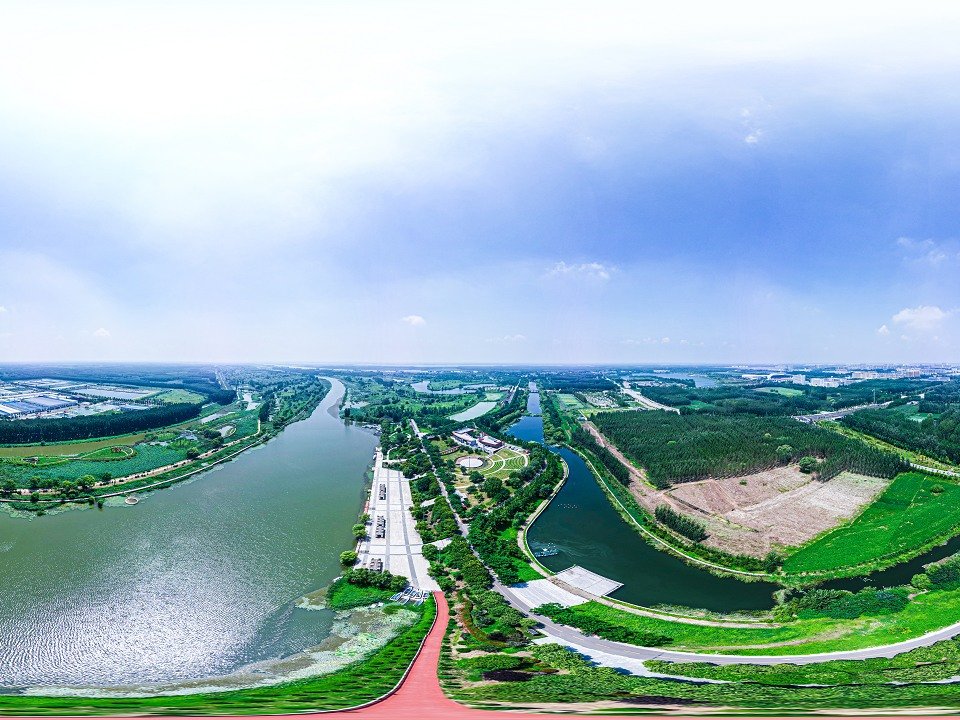 微山湖湿地全景